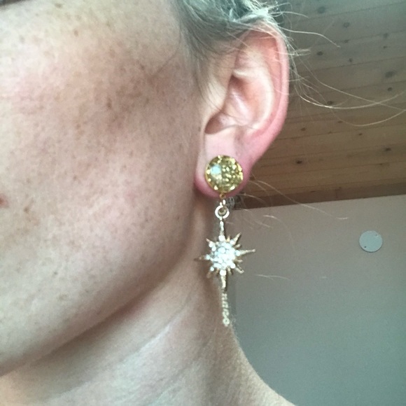 Gorgeous sparkly dangle earring plugs 00g 10mm - Picture 3 of 4